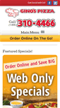 Mobile Screenshot of ginospizza.ca