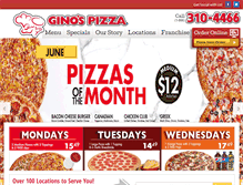 Tablet Screenshot of ginospizza.ca
